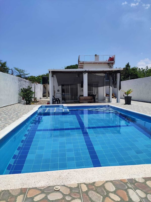 Pool - Cottage near the beach with pool Bar and Market (Tubara)