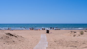 Vlak bij het strand