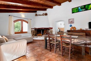 Fernseher, Kamin