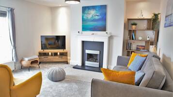 TV connectée, cheminée