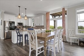 Dining - All new 5br/4.5ba home w/ocean views! Close to beach w/elevator and day dock. (Surf City)