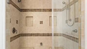 Shower, hair dryer