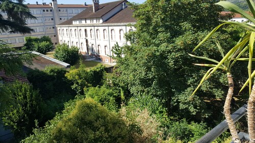 Grand appartement avec vue sur jardin arboré à 5mn de la gare et du centre ville