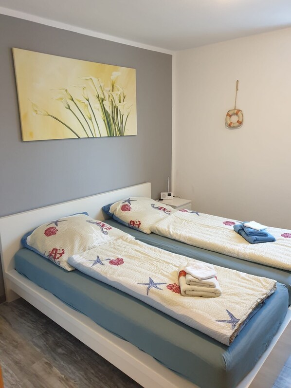 2 chambres, lit de bébé portatif, accès au Wi-Fi (inclus)