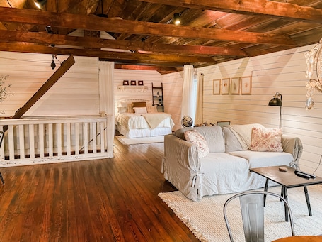 Interior. Loft two story with first floor workout room, WIFI, complete cottage to yourself