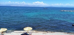 Relax on the pebble beach with stunning sea views and enjoy a range of outdoor activities.