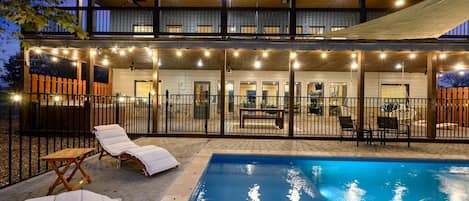 Una piscina riscaldata