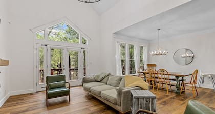 Bunk-Bed House Nestled in the Trees