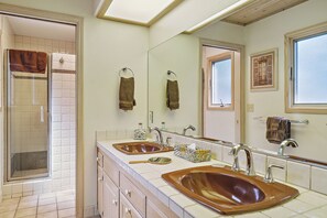 Douche, serviettes fournies