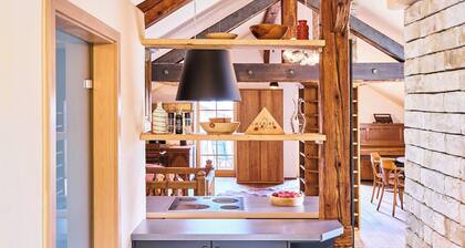 Ferienwohnung mit Balkon und Bergblick
