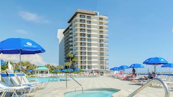 Een verwarmd zwembad