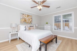 2 bedrooms, iron/ironing board, travel crib, free WiFi