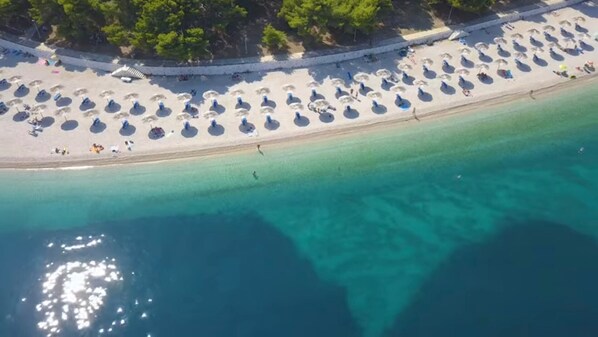 Sun loungers, beach towels