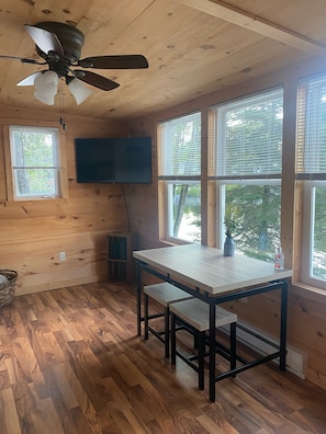 View from property - Quaint lakefront cabin  (Hayward)