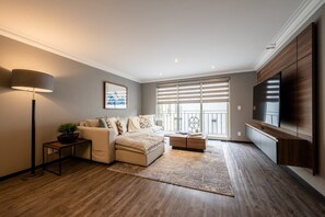 Télévision, livres, chaîne hi-fi, espaces bureaux