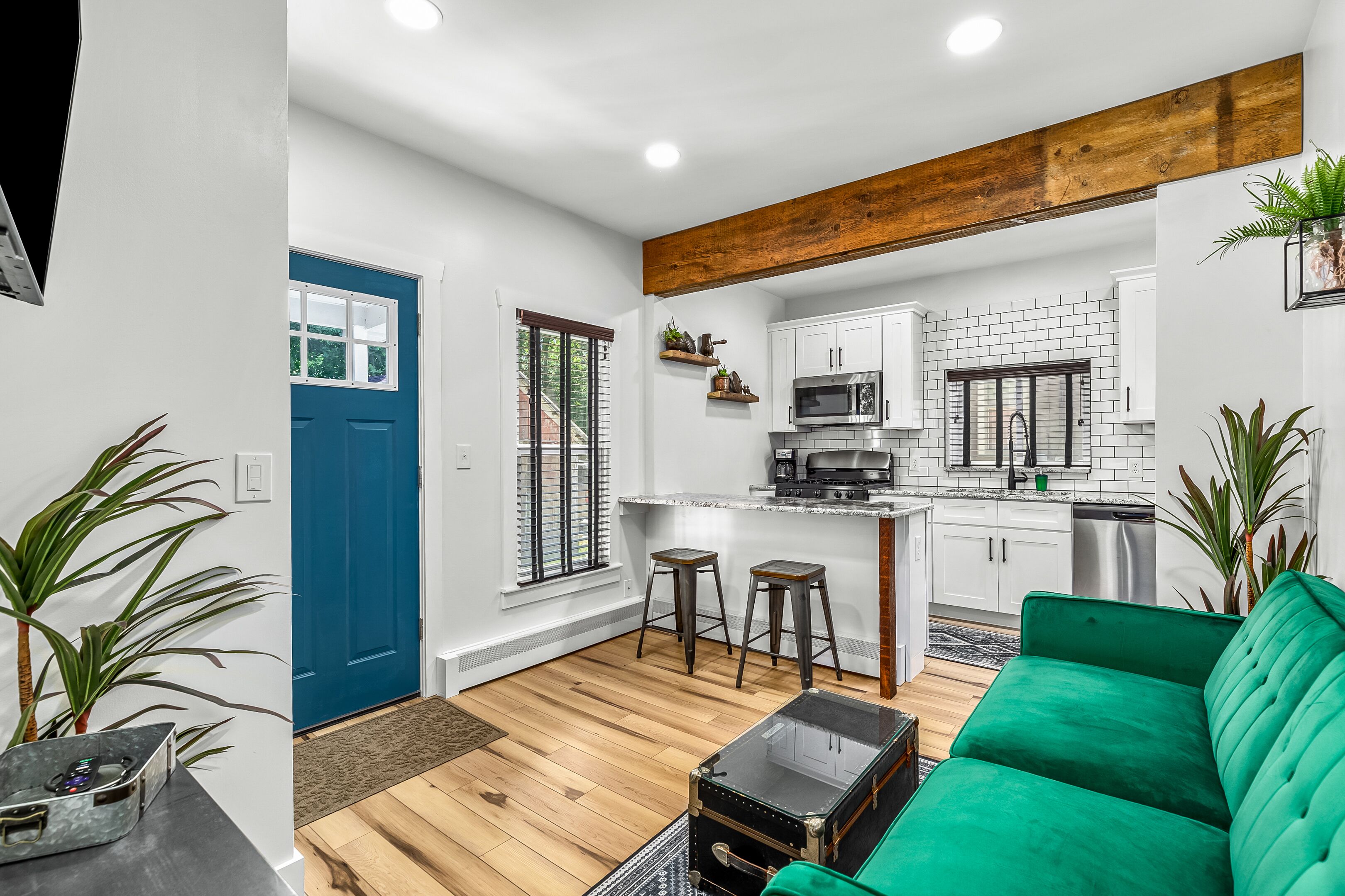 Walk to downtown Holly from this newly renovated historic apartment!