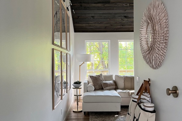 Smart-tv en een open haard