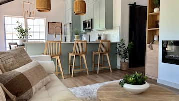 TV connectée, cheminée