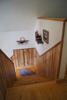 Cabin #2 | Living area | 32-inch Smart TV with satellite channels, TV