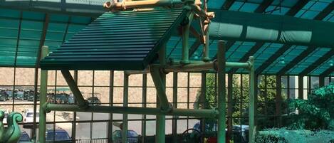 Indoor pool, outdoor pool