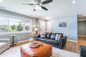 Smart TV, fireplace, printers