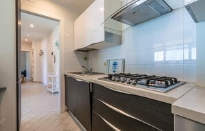 Kühlschrank, Mikrowelle, Herdplatte, Geschirrspüler