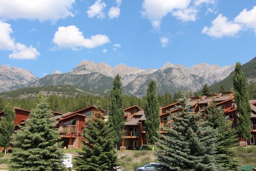 Fairmont Hot Springs home below the Canadian Rockies, British Columbia CANADA.