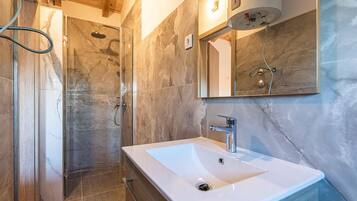 Shower, hair dryer
