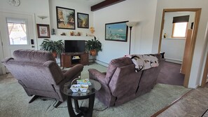 Smart TV, DVD player, books, video library - Private suite in an Owner occupied home with views of the Chugach Mountains. (Anchorage)