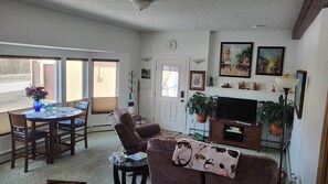 Smart TV, DVD player, books, video library - Private suite in an Owner occupied home with views of the Chugach Mountains. (Anchorage)