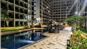Outdoor pool - Shore 2 Residences 1 Bedroom w/ Wifi and Smart TV! (Pasay)