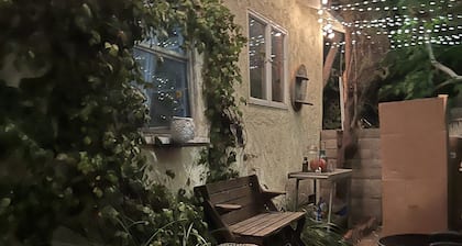 Boho beach cottage walk street right near Pier few blocks to beach