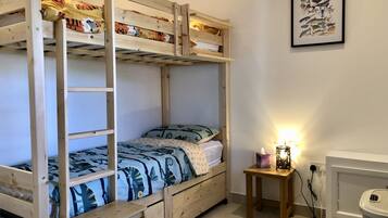 2 bedrooms, iron/ironing board, travel crib, free WiFi