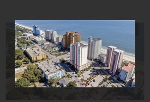 Overlooking the coastline, this urban area offers stunning ocean views.
