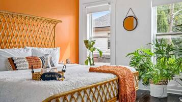 2 bedrooms, in-room safe, iron/ironing board, travel cot