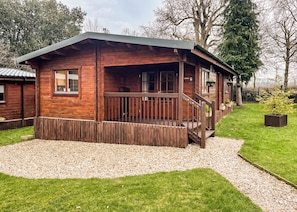 Exterior, Outside - Four berth lodge with one master double and one twin each with wardrobe. (Crewkerne)