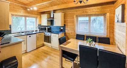 Four berth lodge with one master double and one twin each with wardrobe.