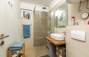 Shower, hair dryer