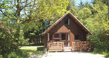 Spacious two storey A-frame lodge.