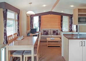 Interior - Stylish caravan with one double and one twin. (Saundersfoot)