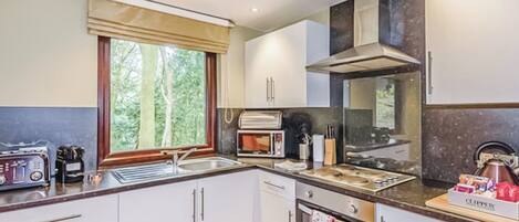 Kühlschrank, Ofen, Herdplatte, Toaster