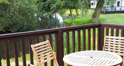 Modern two bedroom lodge, one double and one twin with en suite shower.