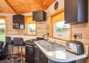 Fridge, oven, stovetop, toaster