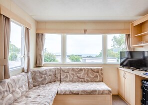 Living area - Silver 2 Bedroom Caravan (Brixham, Torbay)