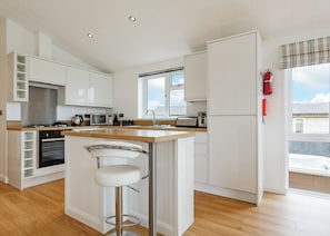 Fridge, oven, stovetop, dishwasher