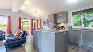 Fridge, oven, stovetop, toaster