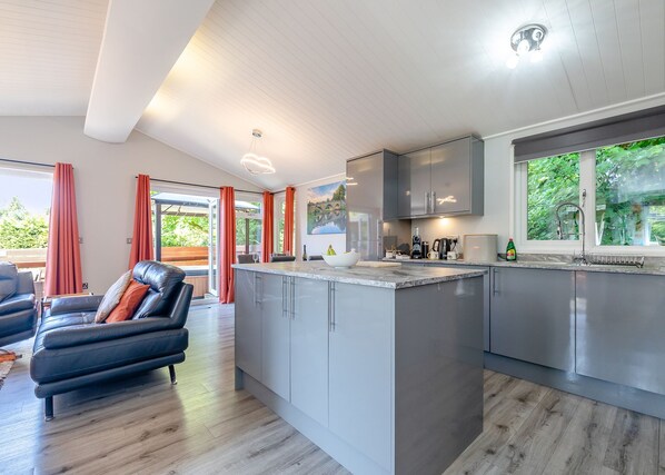 Fridge, oven, stovetop, toaster