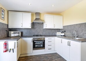 Fridge, oven, stovetop, toaster