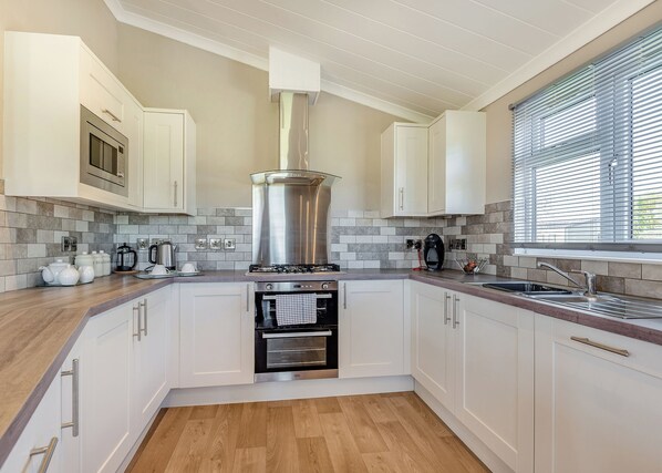 Fridge, oven, stovetop, dishwasher