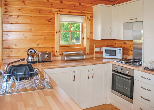 Fridge, oven, stovetop, toaster